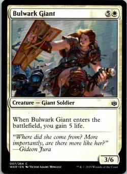 Bulwark Giant Magic The Gathering War Of The Spark Card Light Play X1 - Image 1