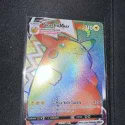 Pikachu VMAX 188/185 Rainbow Rare Vivid Voltage Pokemon Near Mint - Image 3