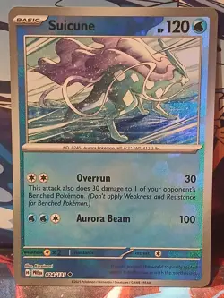 Pokemon TCG Suicune Masterball Reverse Holo Prismatic Card Evolutions 024/131 - Image 1