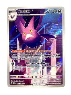 Crobat 093/086 Chaos Rising Illustration Rare Holo Pokemon TCG Card NM - Image 1