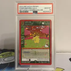 MetaZoo x Hello Kitty 2023 SDCC Pompompurin Holo Promo Card PSA 10 - Image 1