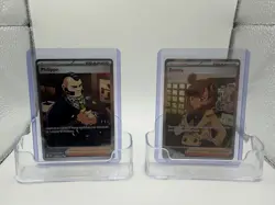 Pokemon TCG Trainer Full Art Philippe 110/086 & Emma 107/086 English 2 Card Lot - Image 1
