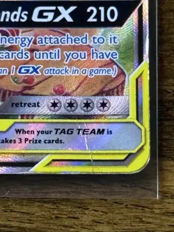 Pokemon Eevee & Snorlax GX SM169 Tag Team Holo Black Star Promo Card DMG - Image 3