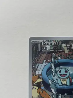 Pokemon TCG Squirtle Stellar Crown Illustration Rare Card 148/142 NM - Image 2