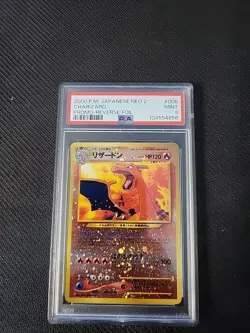 Pokemon Neo 2 Charizard No.006 Reverse Holo Foil Promo Japanese Graded PSA 9 - Image 1