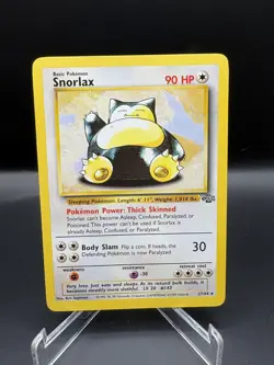 Pokemon TCG Snorlax Jungle 27/64 Non-Holo Rare Vintage 1999 WOTC Card LP/NM - Image 1
