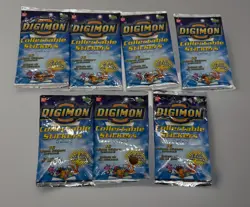 1999 Digimon Preview Trading Booster Card Pack Animated Series Edition Lot 7! - Image 1