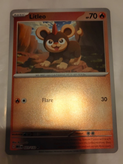 Litleo 023/132 Mega Evolution 2025 Reverse Holo Pokemon Card - Image 1