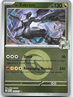 N'S ZEKROM (ENERGY SYMBOL) 155/217 Ascended Heroes Pokemon Reverse Holo NM - Image 1