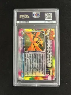 1999 POKEMON TOPPS MOVIE EDITION #2 AWAKENINGS Foil PSA 8 NM - MINT MEWTWO - Image 3