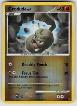 Geodude 105/147 Common Supreme Victors Pokemon Reverse Holo Moderately Played - Image 1