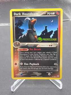 2004 Pokemon Team Rocket Returns Dark Houdoom Prerelease Stamped Promo 37/109 NM - Image 1
