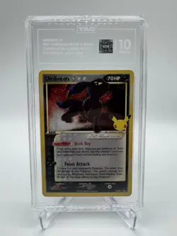 Pokemon Umbreon Gold Star Celebrations Classic Coll POP Series 5 Holo #17 TAG 10 - Image 3