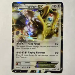 Pokemon TCG Regigigas EX 82/99 Next Destinies Holo Ultra Rare Basic HP 180 - Image 1