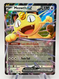 Meowth ex Double Rare ME03: Perfect Order 062/088 NM | Pokemon TCG - Image 1