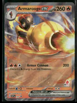Armarouge ex (Armarouge 60) Battle Academy 2024 105 Holo Pokemon NM - Image 1
