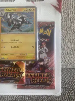 Pokemon TCG: Scarlet & Violet Destined Rivals 3 Pack Triple Blister Zebstrika - Image 5