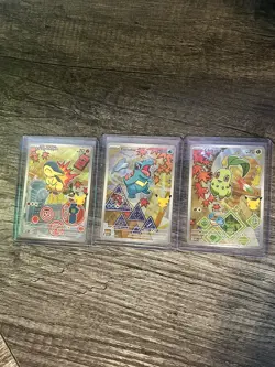 Pokemon First Partner Series 2 Johto Chikorita 046 Cyndaquil 047 Totodile 048 - Image 1