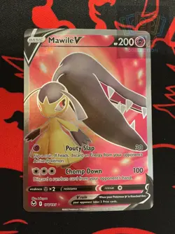 Mawile V 178/195 Ultra Rare Silver Tempest Pokemon Lightly Played - Image 1
