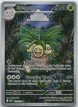 Pokemon Exeggutor Illustration Rare Holo 135/132 Mega Evolution NM Tada - Image 1
