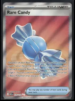Rare Candy 175/132 Ultra Rare Mega Evolution Pokemon Holo Near Mint - Image 1