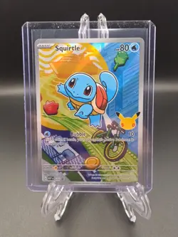 2026 Pokemon Squirtle 039 First Partner Illustration Full Art Holo Promo - Image 1