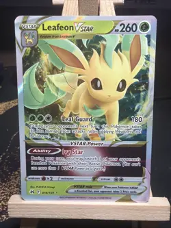 Pokemon TCG Leafeon VSTAR - 014/159 - Crown Zenith Ultra Rare Full Art - Image 1