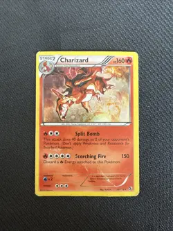 Pokemon Charizard 19/113 Legendary Treasures Cosmos Holo Rare DMG - Image 1