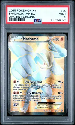 2015 POKEMON ANCIENT ORIGINS MACHAMP EX #90 PSA 9 MINT #130254922 - Image 1