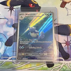 Pokemon TCG Wartortle 171/165 SV 151 Illustration Rare Holo English 100HP - Image 1