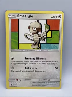 Smeargle Rare - 157/214 - Lost Thunder Pokemon 2018 - Image 1