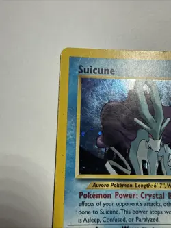 Pokemon TCG WOTC Suicune Holo Rare Card 14/64 Neo Revelation Creased DMG - Image 4