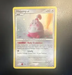Pokemon Happiny 14/17 POP Series 8 Black Star Promo Holo EN 2008 HP 60 - Image 1