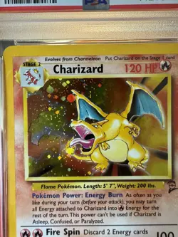 Pokemon Charizard Holo Base Set 2 4/130 PSA 7 2000 English (with guard!) - Image 3