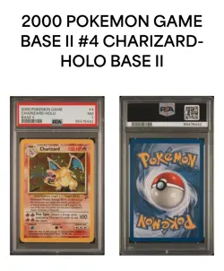 📈 PSA Graded 7 ✨ Holo Charizard 2000 Base Set 2 4/130 English Pokemon TCG - Image 5