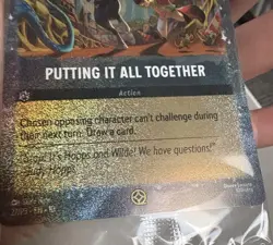 Zootipia Lorcana Card 2, Foil Putting It All Together Sealed Great Condition - Image 4