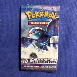 Pokemon Call of Legends Booster Pack - Empty Kyogre Art - No Cards - Image 1