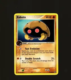 Pokemon TCG Kabuto 51/108 Power Keepers Set Common Regular LP 2007 Card - Image 1