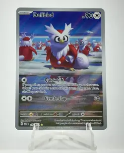 Pokemon TCG Delibird Illustration Rare Card 152/132 Mega Evolution NM Condition - Image 1