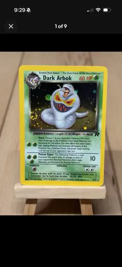 4 Card Pokemon Lot Snorlax Dark Arbok Eevee Lapras Iowa879 - Image 4