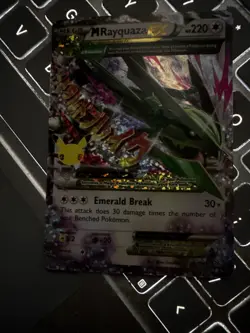 M Rayquaza EX 76/108 Holo Full Art 220 HP Celebrations Classic Collection Card - Image 2