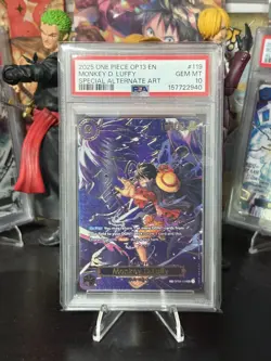 2025 ONE PIECE OP13-119 SP SPECIAL ALTERNATE ART MONKEY D. LUFFY 119 PSA 10 - Image 1