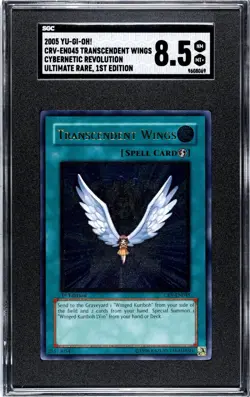SGC 8.5 Near Mint Mint + 2005 Yu-Gi-Oh Transcendent Wings CRV-EN045 Ultimate 1st - Image 1