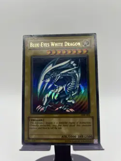 2002 Yugioh SDK-001 Blue-Eyes White Dragon Ultra Rare 1st Edition MP - Image 1