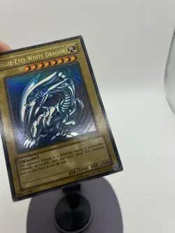 2002 Yugioh SDK-001 Blue-Eyes White Dragon Ultra Rare 1st Edition MP - Image 3