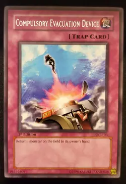 Yu-Gi-Oh! Compulsory Evacuation Device IOC-103 Invasion of Chaos 1st Edition NM - Image 1