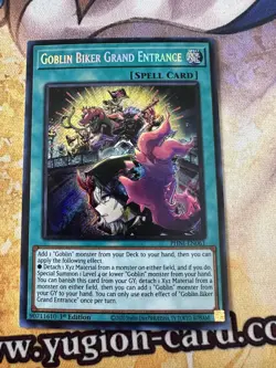 Goblin Biker Grand Entrance PHNI-EN061 - Secret Rare 1st Edition NM Yugioh - Image 1