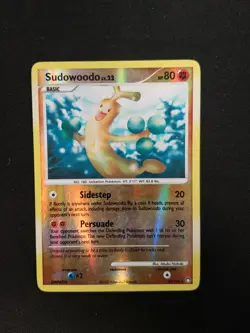 Sudowoodo 35/123 Rare Reverse Holo English Pokemon Mysterious Treasure HP - Image 1