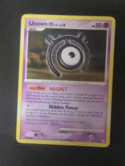 Unown M 66/123 - LP Mysterious Treasures - Pokemon 2007 Uncommon TCG Card - Image 1
