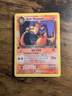 Pokemon WoTC 2000 🚀 Team Rocket First Edition Dark Charizard 21/82 Regular 🔥 - Image 2